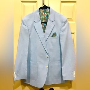 2 piece-Alan Flusser Blue Paisley suit